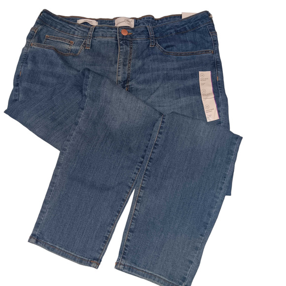 Women's High-Rise Skinny Jeans - Universal Thread Medium Wash 16 Short, Medium - Picture 4 of 8